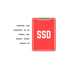 red ssd like fast data transmissio