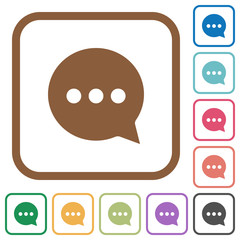 Working chat simple icons