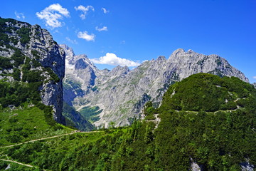 Obraz premium ZUGSPITZ-MASSIV - Großer und kleiner WAXENSTEIN ( Bayern )