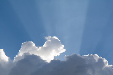 Blue sky clouds in the day