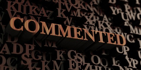 Commented - Wooden 3D rendered letters/message.  Can be used for an online banner ad or a print postcard.