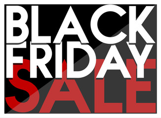 Black Friday sale inscription design banner.