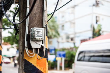 multimeter meter in studio light