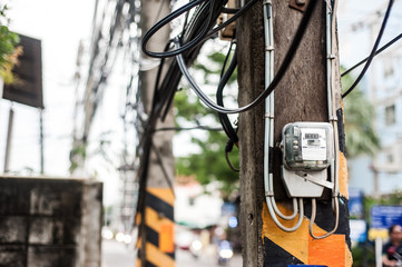 multimeter meter in studio light