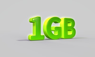 3d rendering data capacity 1 gb