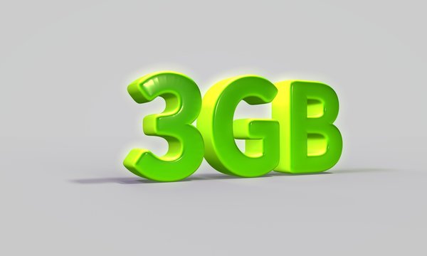 3d rendering data capacity 3 gb