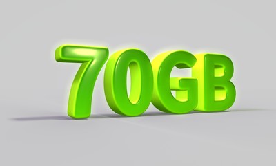 3d rendering data capacity 70 gb