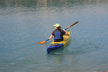 Paddeln auf dem Flu&szlig; in S&uuml;dfrankreich