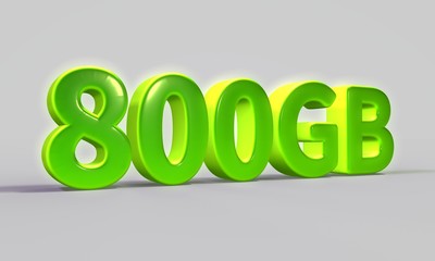 3d rendering data capacity 800 gb