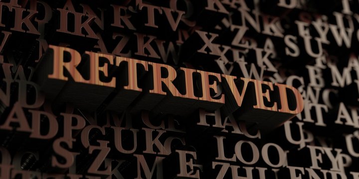 Retrieved - Wooden 3D rendered letters/message.  Can be used for an online banner ad or a print postcard.