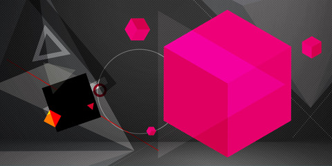 colorful cube abstract background