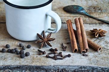 Ingredients for Masala chai or mulled wine