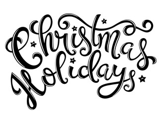 Christmas holidays poster