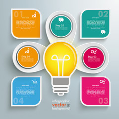 4 Round Quadrates 3 Markers Bulb Centre