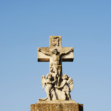Bildstock mit Jesus am Kreuz