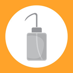 Science lab washing bottle vector. eps 10
