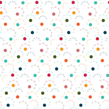 Festive confetti modern background pattern.
