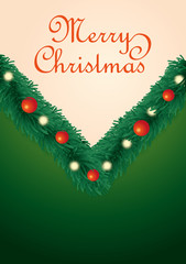 Weihnachtskarte Eck grün