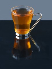glass of hot tea