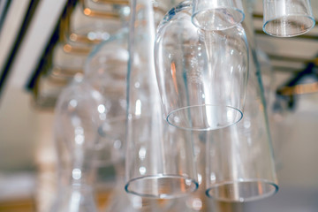 Luxury wine and champagne glasses