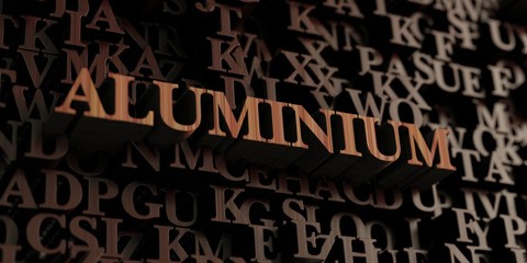 Aluminium - Wooden 3D rendered letters/message.  Can be used for an online banner ad or a print postcard.