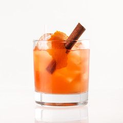 cocktail on the white background