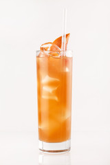 cocktail on the white background