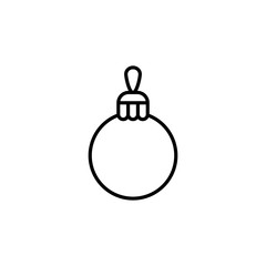 bauble ball toy christmas xmas line icon