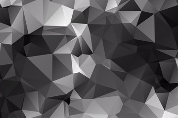 Dark gray polygonal illustration, which consist of triangles. Ge