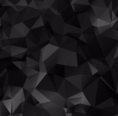 Dark gray polygonal illustration, which consist of triangles. Ge