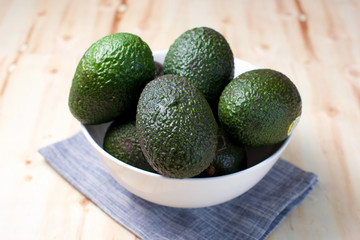 Avocados in a bowl