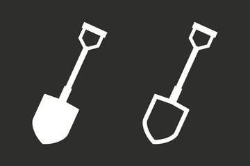 Shovel - vector icon.