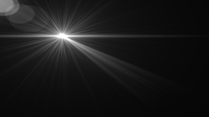 abstract of lighting for background. digital lens flare in dark background