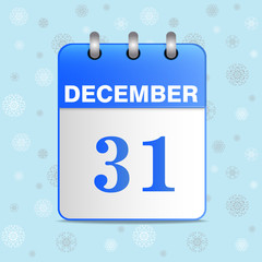 New-year vector calendar icon