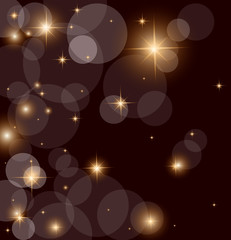 vector background with circles and stars