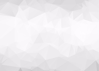 Abstract white polygonal background design templates or Light wh