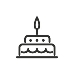Cake - vector icon.