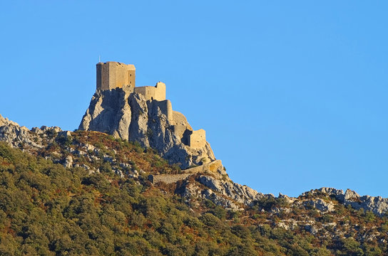 Queribus Burg - castle Queribus in France