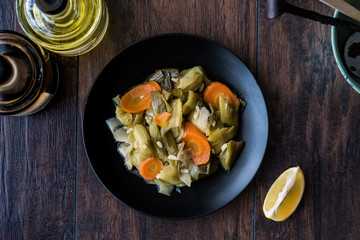 Turkish Food Leek with Olive Oil / Zeytinyagli Pirasa..