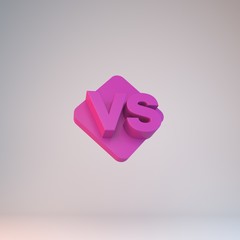 3d rendering versus icon illustration