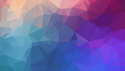 Fototapeta premium Design polygon multicolor blue and colorful geometric which cons