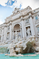 Fototapeta na wymiar The Trevi Fountain, Rome, Italy