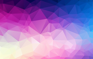Purple colorful geometric background Origami style with moasic b