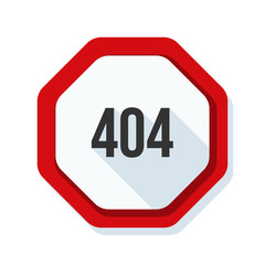 404 Not found error sign