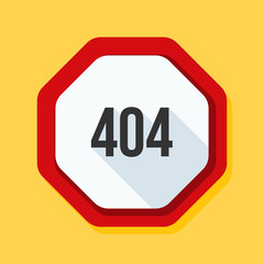 404 Not found error sign