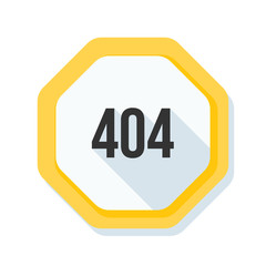 404 Not found error sign