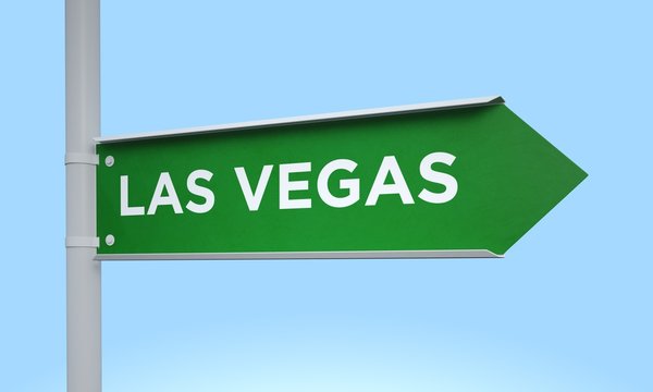 right direction road sign las vegas
