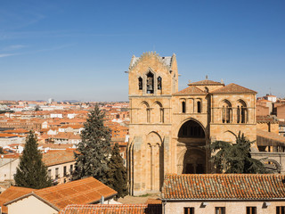 Obraz premium Luftaufnahme der Stadt Avila, Spanien