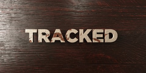 Fototapeta premium Tracked - grungy wooden headline on Maple - 3D rendered royalty free stock image. This image can be used for an online website banner ad or a print postcard.