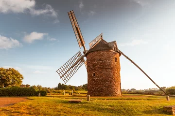 Photo sur Plexiglas Moulins Dol de Bretagne windmill Brittany France